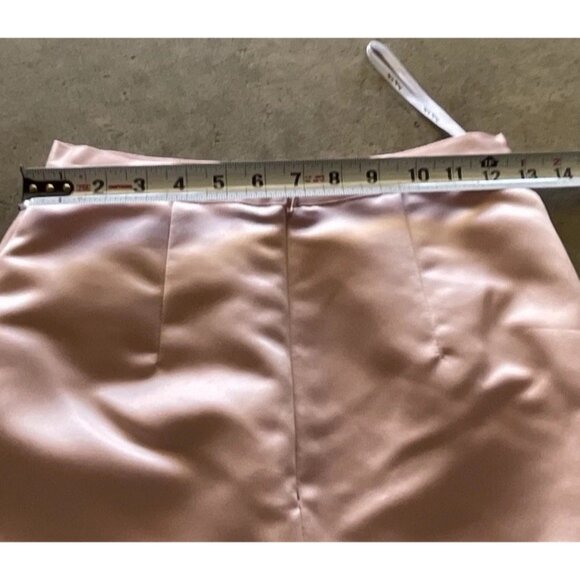 Vintage Pinky & Me Skirt Womens Size 4 Pink Formal Satin Long Maxi Lined Back - Picture 7 of 13